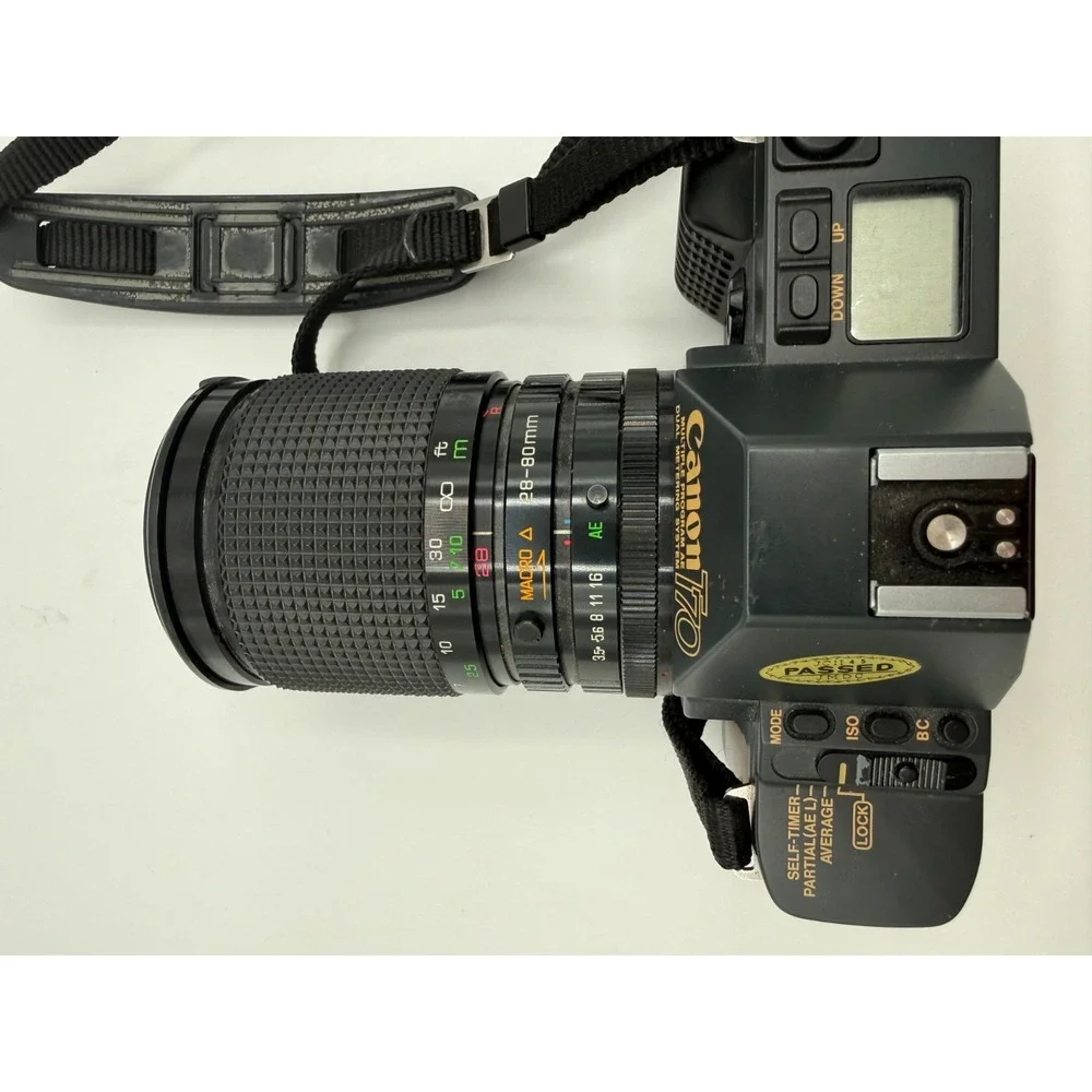 Canon T70 35mm Film Camera + Rokinon Auto 28mm-80 mm 1:35-4.5 Macro Lens‎ Tested